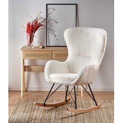 LIBERTO 2 fritidslænestol Creme/Sort/Naturlig