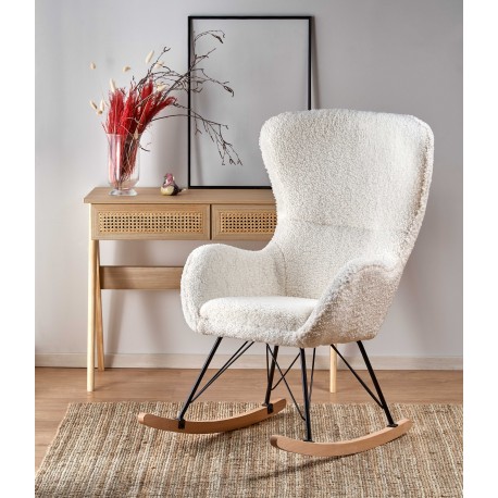 LIBERTO 2 fritidslænestol Creme/Sort/Naturlig