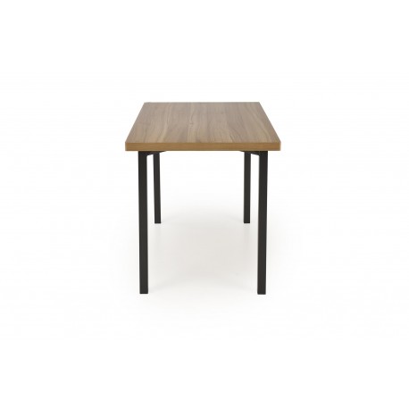 MILTON bord + 4 Spisebordsstole - Naturlig / Sort