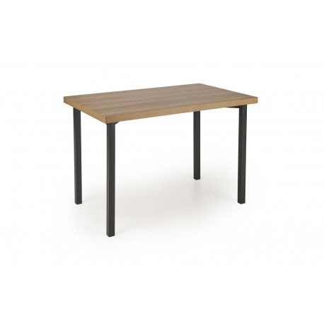 MILTON bord + 4 Spisebordsstole - Naturlig / Sort