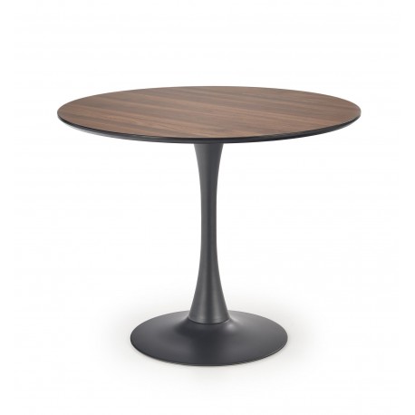 OLMO Rundt spisebord Ø90cm - Valnød/Sort