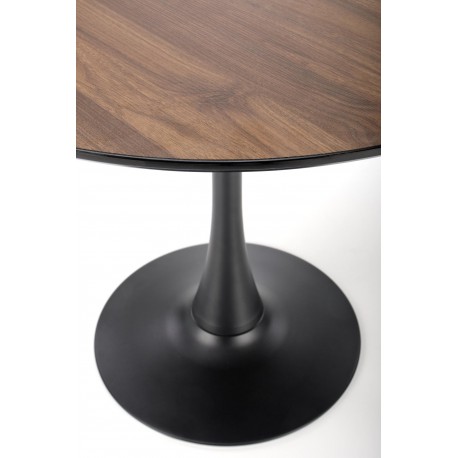 OLMO Rundt spisebord Ø90cm - Valnød/Sort