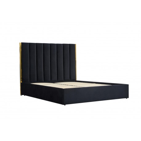 PALAZZO 160x200cm seng - Sort / guld