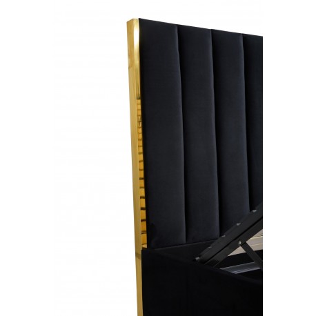 PALAZZO 160x200cm seng - Sort / guld