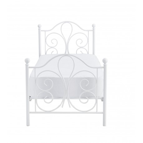 PANAMA 90x200cm metalseng - hvid