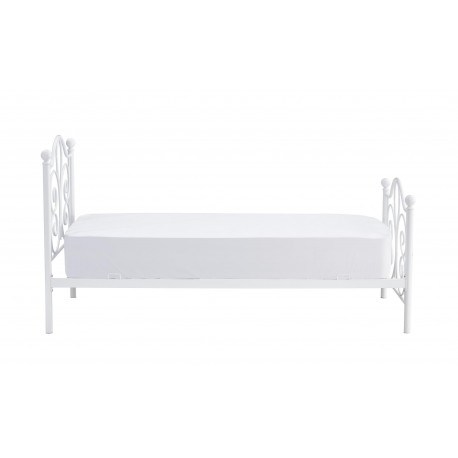 PANAMA 90x200cm metalseng - hvid