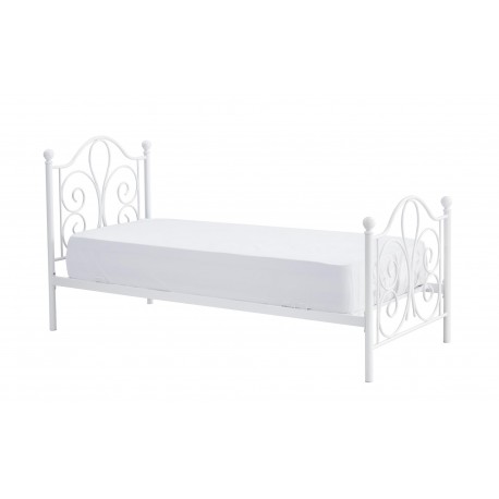 PANAMA 90x200cm metalseng - hvid