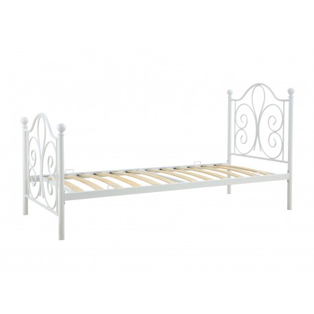 PANAMA 90x200cm metalseng - hvid