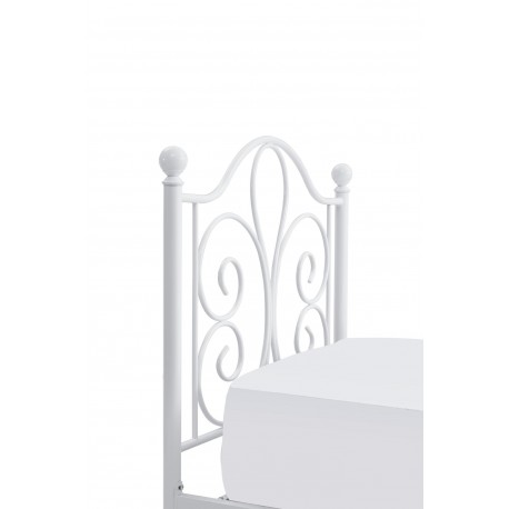 PANAMA 90x200cm metalseng - hvid