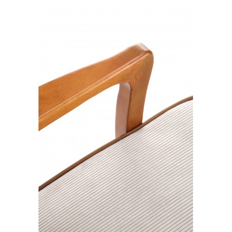 PASTORE lænestol lys Beige / lys Valnød