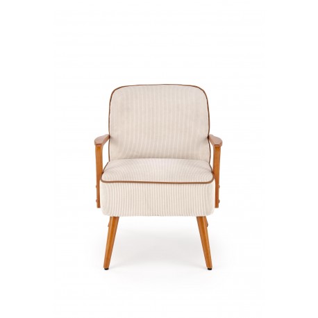 PASTORE lænestol lys Beige / lys Valnød
