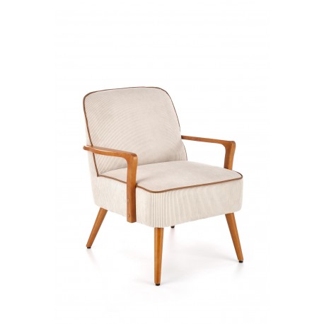 PASTORE lænestol lys Beige / lys Valnød
