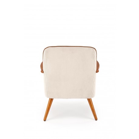 PASTORE lænestol lys Beige / lys Valnød