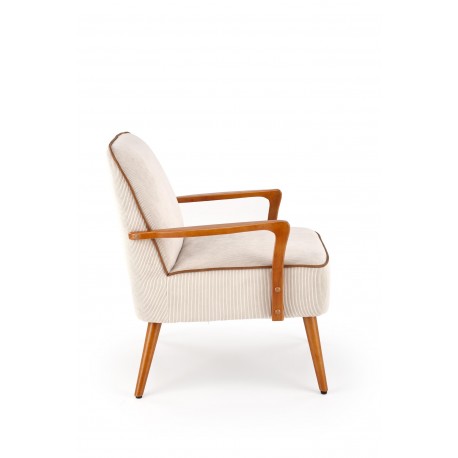 PASTORE lænestol lys Beige / lys Valnød