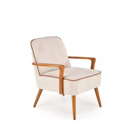PASTORE lænestol lys Beige / lys Valnød