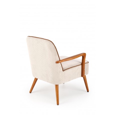 PASTORE lænestol lys Beige / lys Valnød