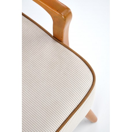 PASTORE lænestol lys Beige / lys Valnød