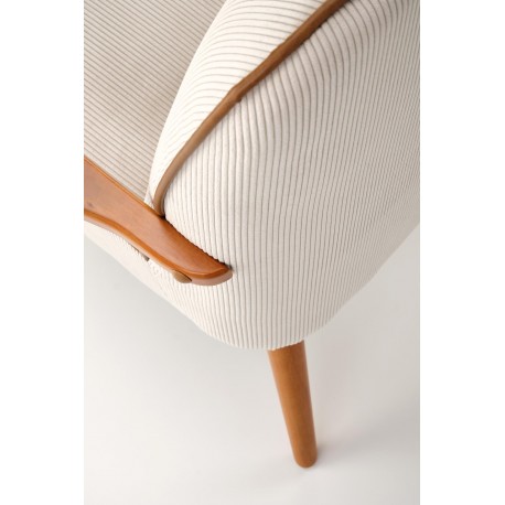 PASTORE lænestol lys Beige / lys Valnød