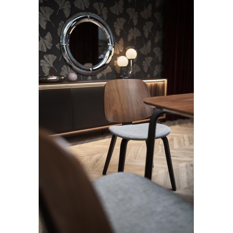 PEDRO bord Valnød / Sort