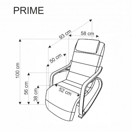 PRIME lænestol, Beige