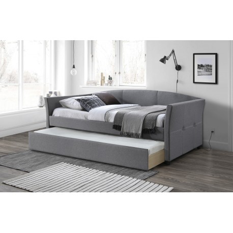 SANNA 90x200cm senge med sengeskuffe til opbevaring - Grå
