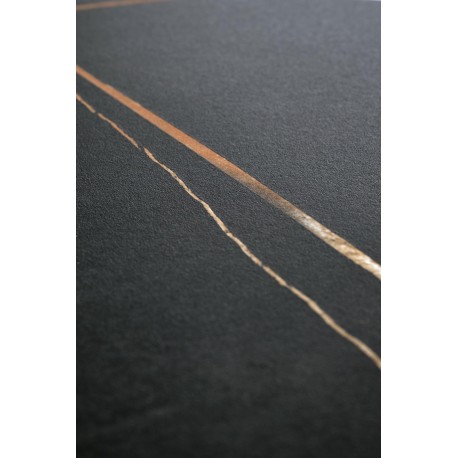 SCALITA sofabord, Sort marmor / Sort / guld