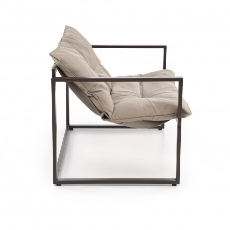 SHARK havemøbel sæt (sofa + 2 stole + kaffeborde), mørkeBrun / Cappuccino