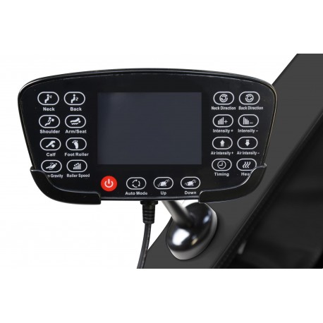 SOLARIA Massagestol med Varmefunktion - Sort / Guld