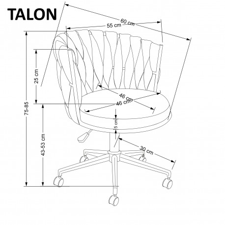 TALON stol, Rosa