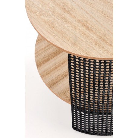 TRAFICA sofabord Ø41cm Natur - Sort