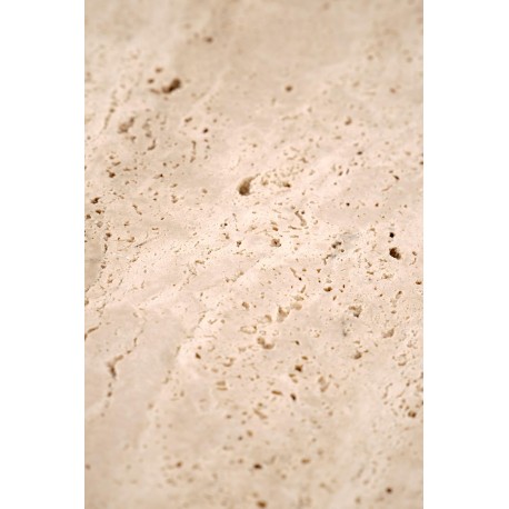 TRAVERSO sofabord, farve travertin / Hvid