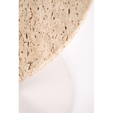 TRAVERSO sofabord, farve travertin / Hvid