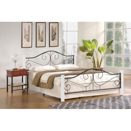 VIOLETTA 160x200 seng, - ecru / Sort