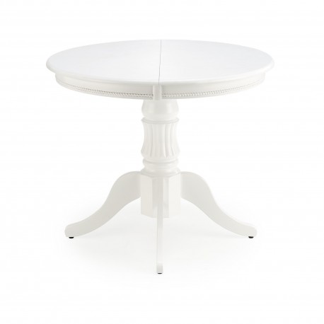 WILLIAM Spisebord 90cm kan udvides til 124cm - Hvid Massivt Træ