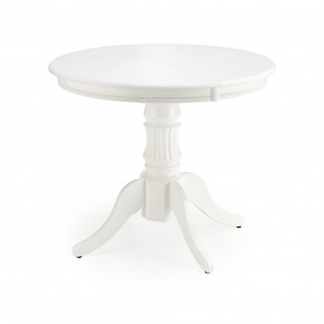 WILLIAM Spisebord 90cm kan udvides til 124cm - Hvid Massivt Træ