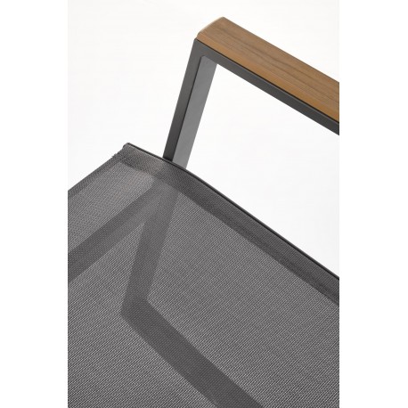 ZLATAN havestol, - d.MørkeGrå / l.lyseGrå