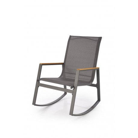 ZLATAN havestol, - d.MørkeGrå / l.lyseGrå