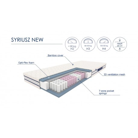 SYRIUSZ madras 120x200 cm