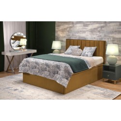 ASENTO 160x200 seng - sennepsfarvet