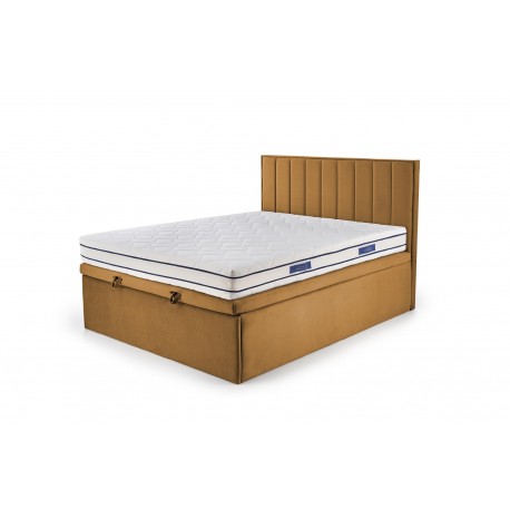 ASENTO 160x200 seng - sennepsfarvet