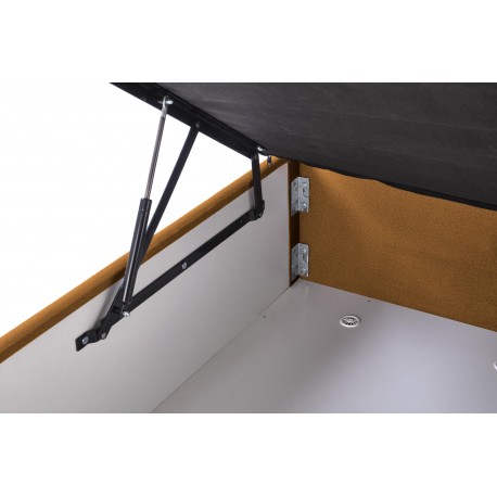ASENTO 160x200 seng - sennepsfarvet