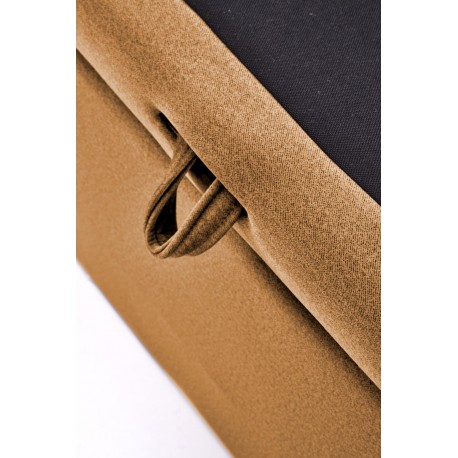 ASENTO 160x200 seng - sennepsfarvet