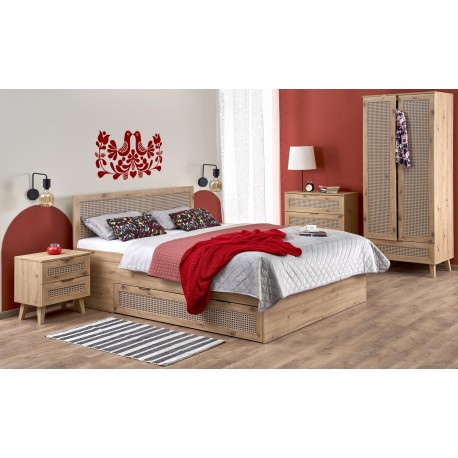 BORNEO 160x200 seng - Eg / Sort