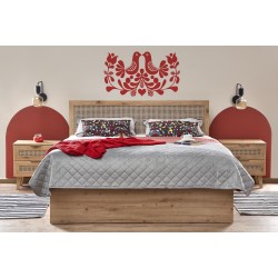 BORNEO 160x200 seng - Eg / Sort