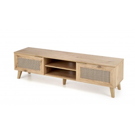 BORNEO TV bord 150 cm - Artisan eg / Sort