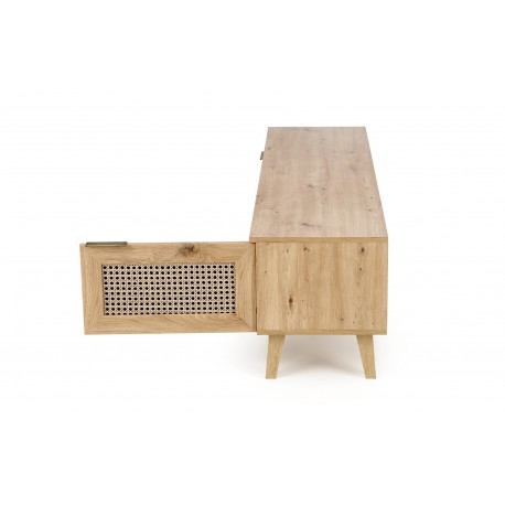 BORNEO TV bord 150 cm - Artisan eg / Sort