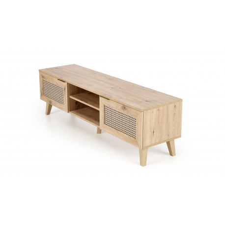 BORNEO TV bord 150 cm - Artisan eg / Sort