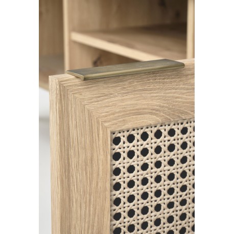 BORNEO TV bord 150 cm - Artisan eg / Sort