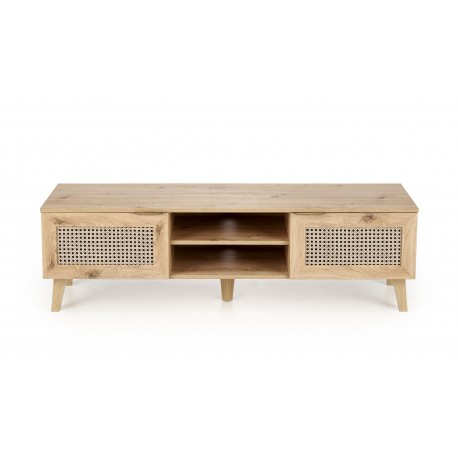 BORNEO TV bord 150 cm - Artisan eg / Sort