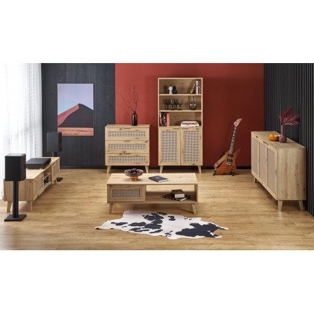 BORNEO SN-1 natbord, artisan eg / Sort